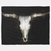 Couverture Polaire Crâne de vache (Devant (Horizontal))