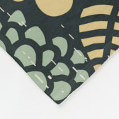 Couverture Polaire Crâne en fleurs (Coin)