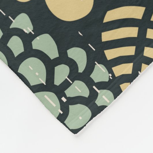 Couverture Polaire Crâne en fleurs (Coin)