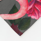 Couverture Polaire Crâne floral, motif flamand sans soudure. (Coin)