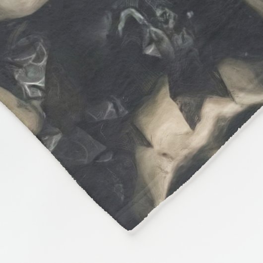 Couverture Polaire Crâne foncé (Coin)