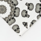 Couverture Polaire Crâne Humain Effrayant Mandala (Coin)