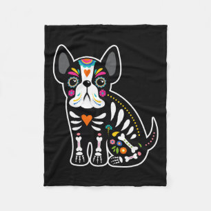 Couverture Polaire Crâne Mexicaine Chien-taureau Français Jour D'Hall