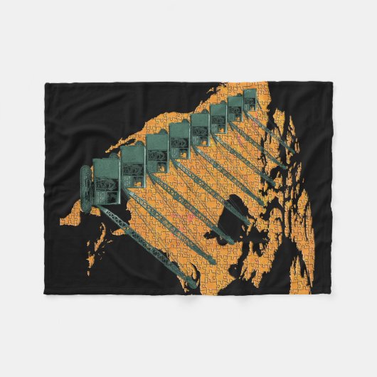 COUVERTURE POLAIRE CRANE OPERATOR US MAP JIGSAW PUZZLE OPERATOR (Devant (Horizontal))