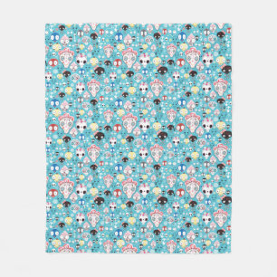 Couverture Polaire Crâne riant de texture