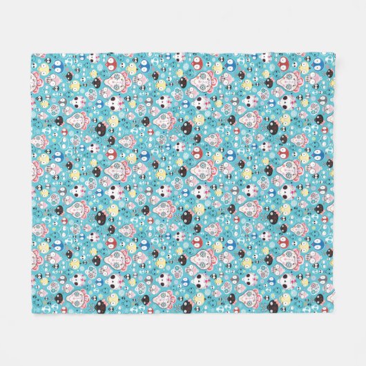 Couverture Polaire Crâne riant de texture (Devant (Horizontal))