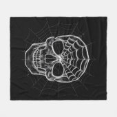 Couverture Polaire Crâne Spiderweb (Devant (Horizontal))