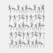 Couverture Polaire Crânes dansant (Devant)