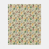 Couverture Polaire Crânes de pirate avec les épées croisées (Devant)