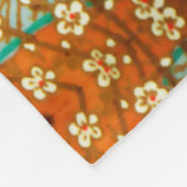 Couverture Polaire CRANES VOLONTAIRES AVEC FLEURS PRINTEMPS Floral ja (Coin)