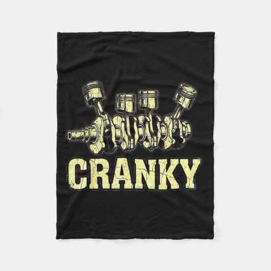 Couverture Polaire Cranky Car Engine Crankshaft Fathers Day Dad Men H (Devant)