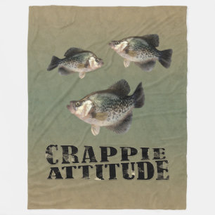 Couverture Polaire Crappie Attitude Amusante Pêche