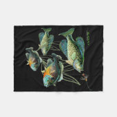 Couverture Polaire Crappie Bluegill Fishing Shirts Hoodies Black Fly  (Devant (Horizontal))