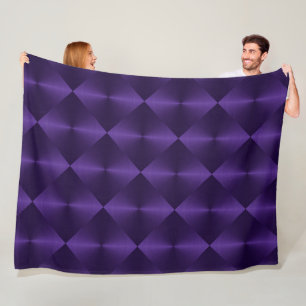 Couverture Polaire Cravate Blocs Shimmer violet