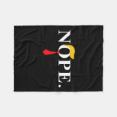 Couverture Polaire Cravate rouge Trump Wig Drôle Anti Trump Cadeau (Devant (Horizontal))