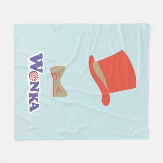 Couverture Polaire Cravate Wonka Top Hat & Bow (Devant (Horizontal))