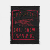 Couverture Polaire Crawfish Boil Crew Breaux Bridge Usa Crayfish Men (Devant)
