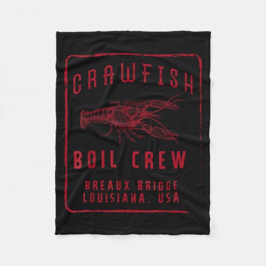 Couverture Polaire Crawfish Boil Crew Breaux Bridge Usa Crayfish Men (Devant)