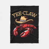 Couverture Polaire Crawfish Cowboy Yee Claw Crayfish Lobster Men Boys (Devant)