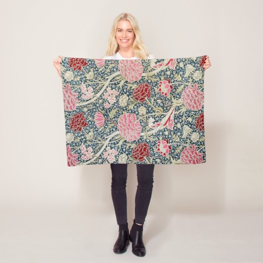 Couverture Polaire Cray Motif (par William Morris) (En situation)