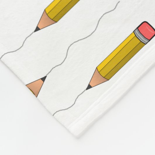 Couverture Polaire Crayon blanc (Coin)
