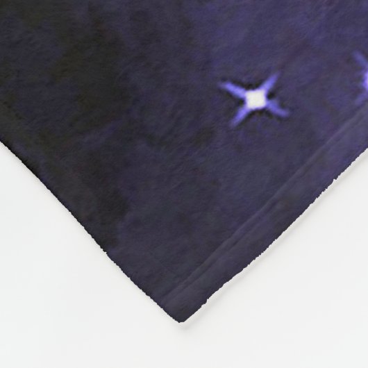 Couverture Polaire Crayon bleu de minuit (Coin)