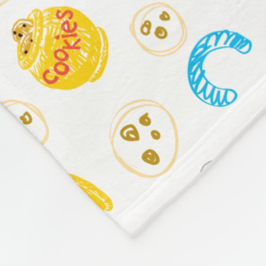 Couverture Polaire Crayon Cookie Monster Cookie Motif (Coin)