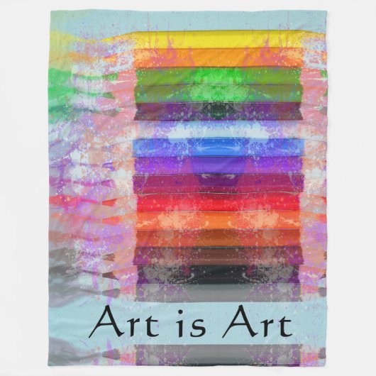 Couverture Polaire Crayons colorés (Devant)