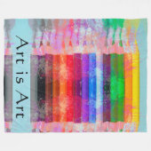 Couverture Polaire Crayons colorés (Devant (Horizontal))