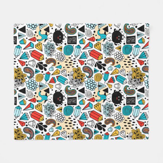 Couverture Polaire Crazy head (Devant (Horizontal))