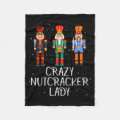 Couverture Polaire Crazy Nutcracker Lady (Devant)