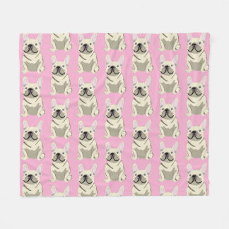 Couverture Polaire Cream French Bulldog