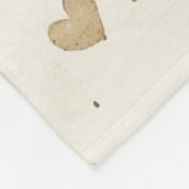 Couverture Polaire Cream Hearts Butterflies Christmas (Coin)