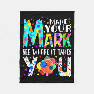 Couverture Polaire Create Own Colorful Path Polka Dot Celebration