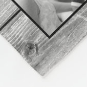 Couverture Polaire Create Your Custom Photo Collage Rustic Farmhouse (Coin)