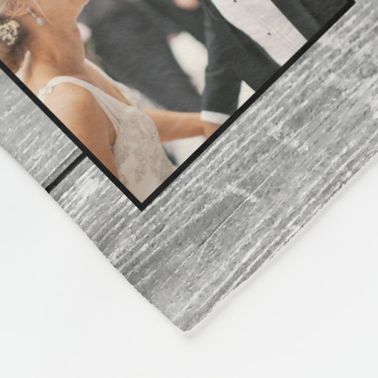 Couverture Polaire Create Your Custom Photo Collage Rustic Farmhouse (Coin)
