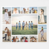 Couverture Polaire Create Your Own 11 Photo Collage (Devant (Horizontal))