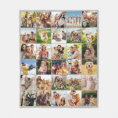 Couverture Polaire Create Your Own Custom 30 Photo Collage (Devant)