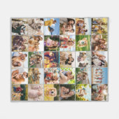 Couverture Polaire Create Your Own Custom 30 Photo Collage (Devant (Horizontal))
