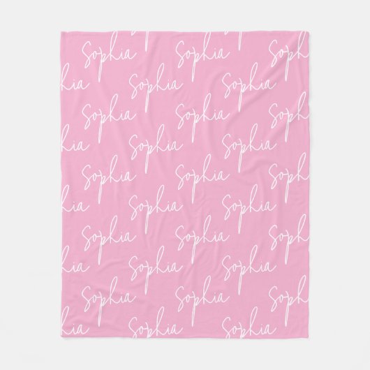 Couverture Polaire Create Your Own Custom Name (Devant)