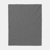 Couverture Polaire Create Your Own editable dark gray (Devant)