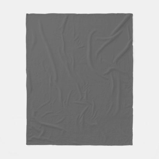 Couverture Polaire Create Your Own editable dark gray (Devant)
