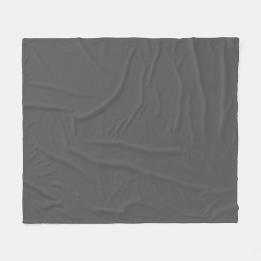 Couverture Polaire Create Your Own editable dark gray (Devant (Horizontal))