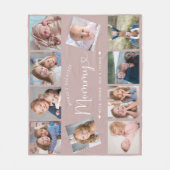 Couverture Polaire Create Your Own Mommy Photo Collage Modern (Devant)