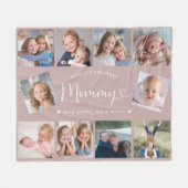 Couverture Polaire Create Your Own Mommy Photo Collage Modern (Devant (Horizontal))