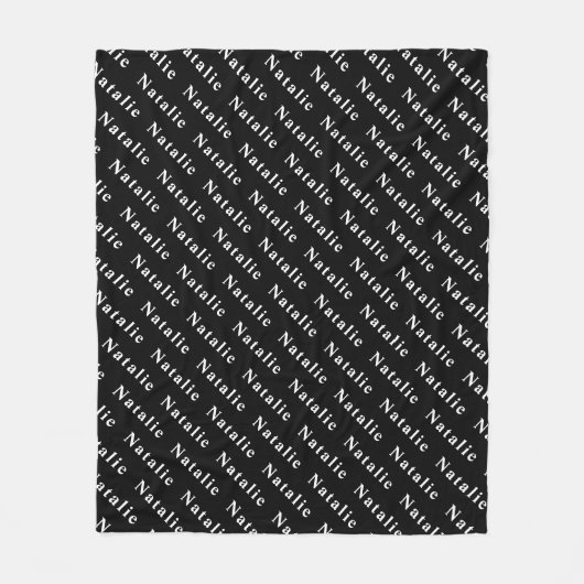 Couverture Polaire Create Your Own Name Personalized (Devant)