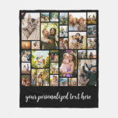 Couverture Polaire Create Your Own Personalized 28 Photo Collage (Devant)