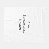 Couverture Polaire Create Your Own Personalized Custom  (Devant (Horizontal))