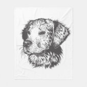 Couverture Polaire Create Your Own Pet Dog Customized (Devant)