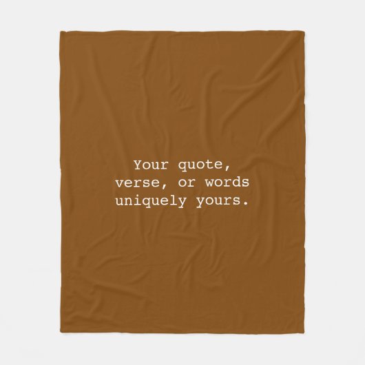 Couverture Polaire Create Your Own Warm Chocolate (Devant)